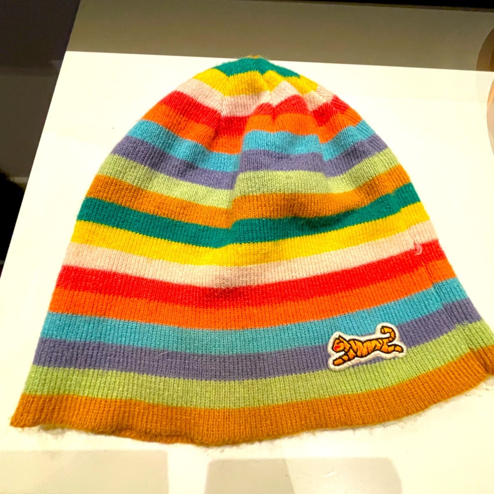 LeTigre Striped Beanie